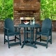 preview thumbnail 15 of 45, HIGHWOOD Hamilton 3-piece Counter-Height Outdoor Dining Set