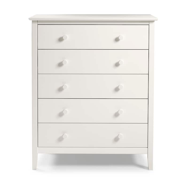 Taylor & Olive Snowberry 5-drawer Pine Wood Tall Storage Dresser