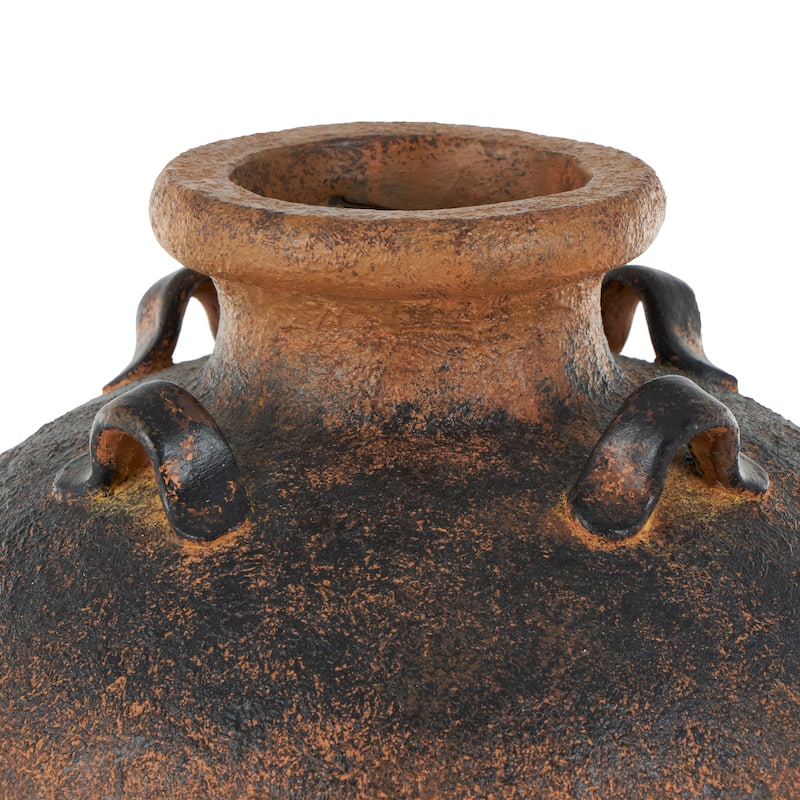 Copper Magnesium Oxide Textured Ombre Antique Amphora Vase