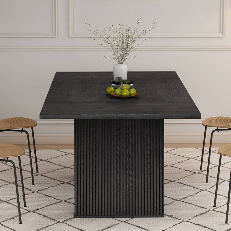 78-inch Wooden Rectangular Dining Table