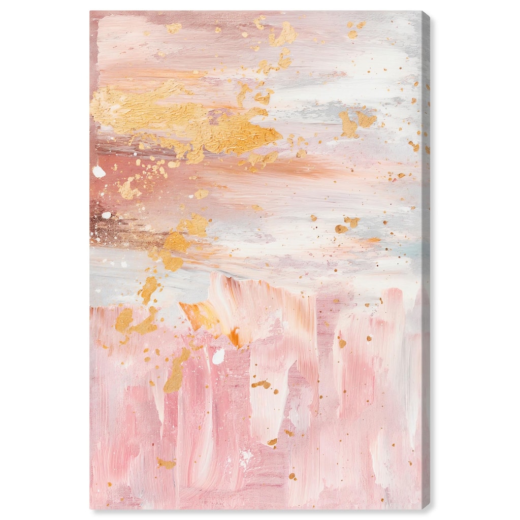Rose Quartz Canvas by Art Remedy, Gallery Wrapped