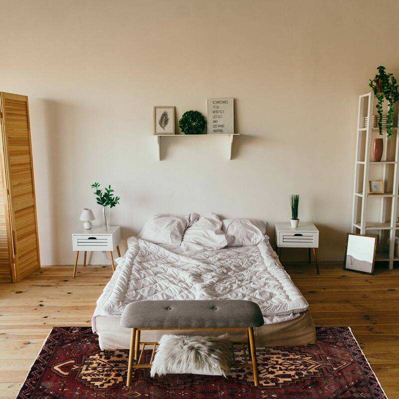 ECARPETGALLERY Hand-knotted Andelz Red Wool Rug - 4'9 x 9'5