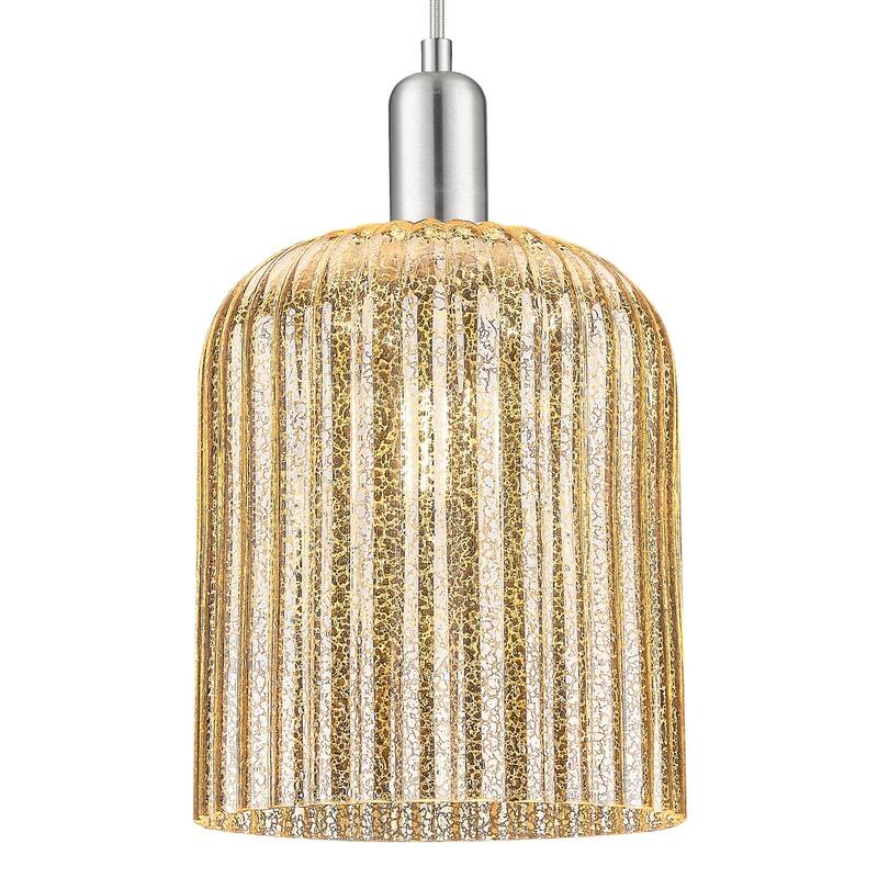 Innovations Lighting 716-1P-G559-8ME Bridal Veil 8" Wide Cord Hung - Brushed Satin Nickel