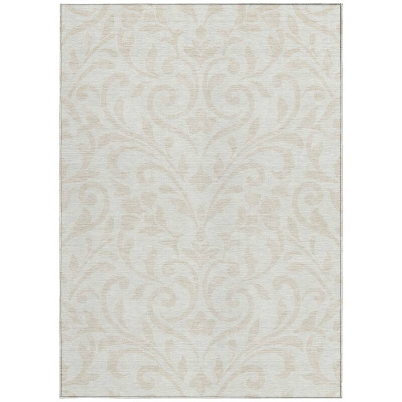 HomeRoots Floral Transitional Rectangle Outdoor Rug