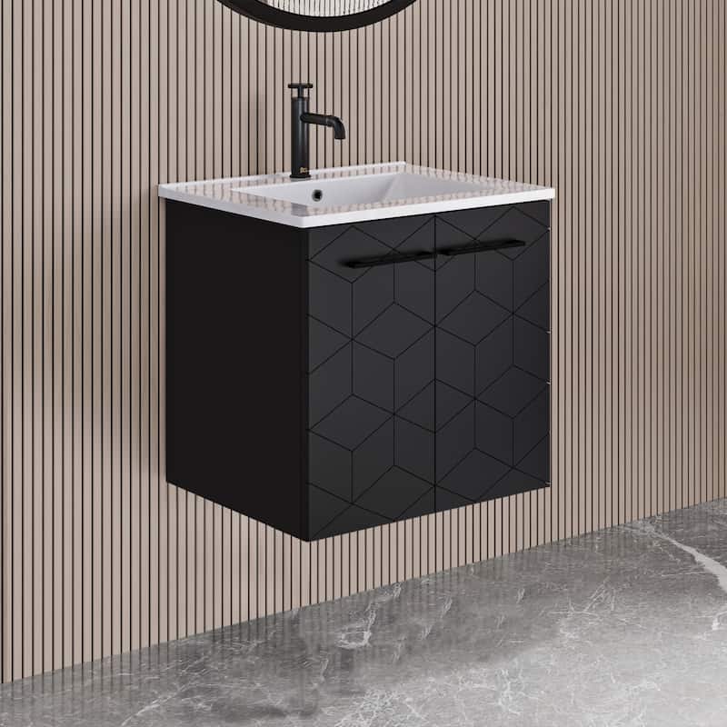 Annecy 24" Bathroom Vanity in Phantom Black