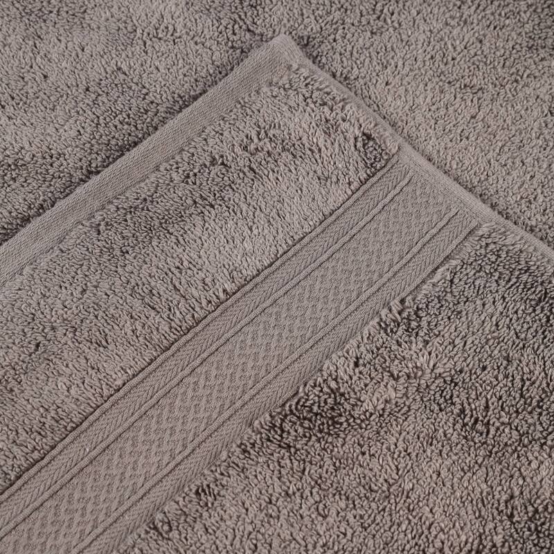 Superior Chevron Zero Twist Cotton Face Towel Washcloth Set of 12