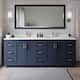 Option Dark Blue / White Quartz Top / Brushed Nickel
