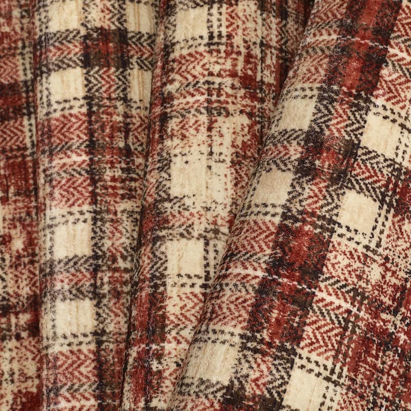 Garvee Earthy Plaid Soft Low Pile Foldable Area Rug