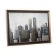 preview thumbnail 3 of 15, Grey Metal Contemporary Framed Wall Art Architecture 40 x 59 x 2