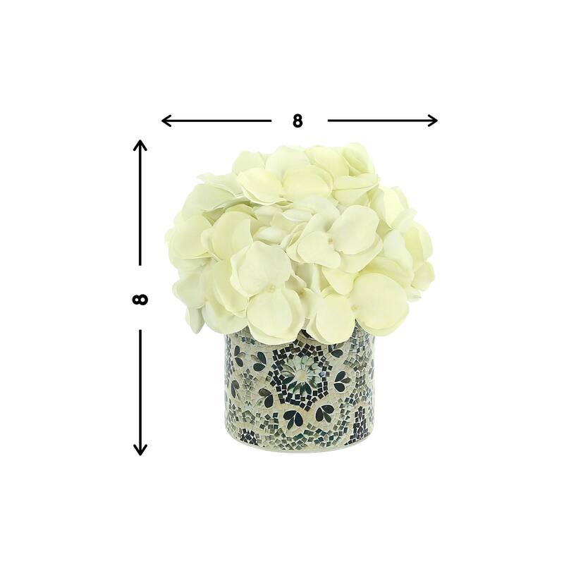 Hydrangea Arrangement in a Glass Vase
