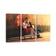 preview thumbnail 1 of 1, iCanvas "Kiss In The Park II" by Christopher Clark 3-Piece Canvas Wall Art Set