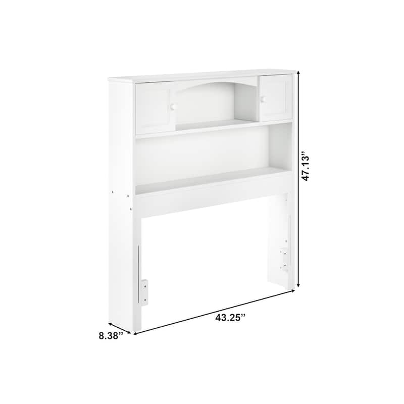 AFI Newport Bookcase Headboard with Attachable Charger