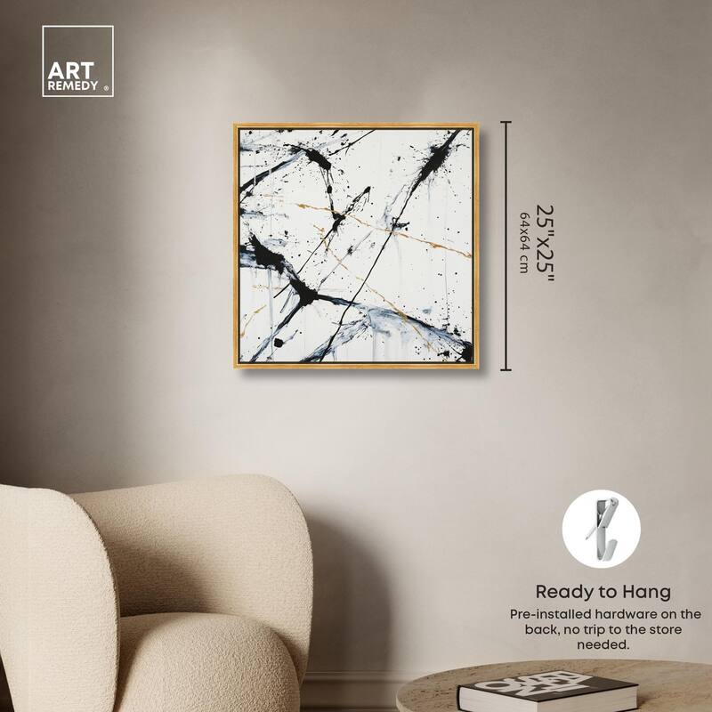 Splintered Impact I Canvas by Art Remedy