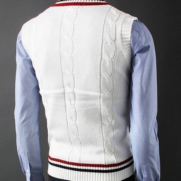Shop Men S Knite Business Casual Slim Fit Dress Vest Tuxedo Tops 4