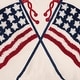 preview thumbnail 3 of 3, Double U.S.A. Flag July Fourth Hooked Throw Pillow