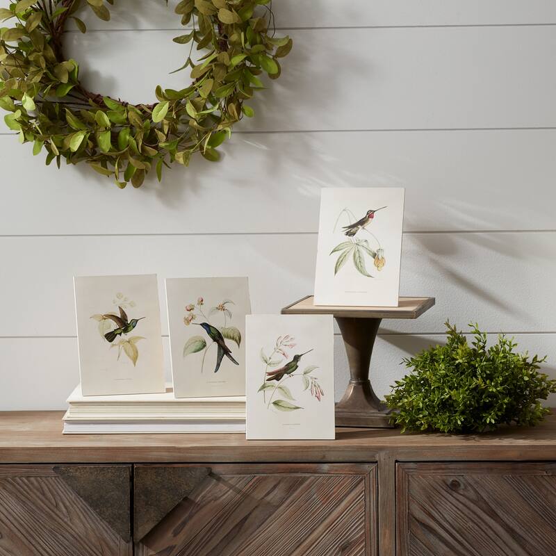 Hummingbird Bird Framed Prints - 8" x 5.5" - Set of 4