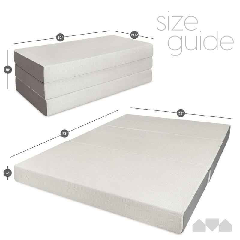 Milliard 6-inch Memory Foam Tri-fold Full-size Mattress