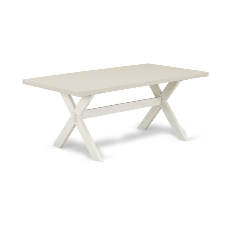 Modern 7-Piece Kitchen Dinette Set - Parsons Chairs & Dining Table - Solid Wood Construction - 72