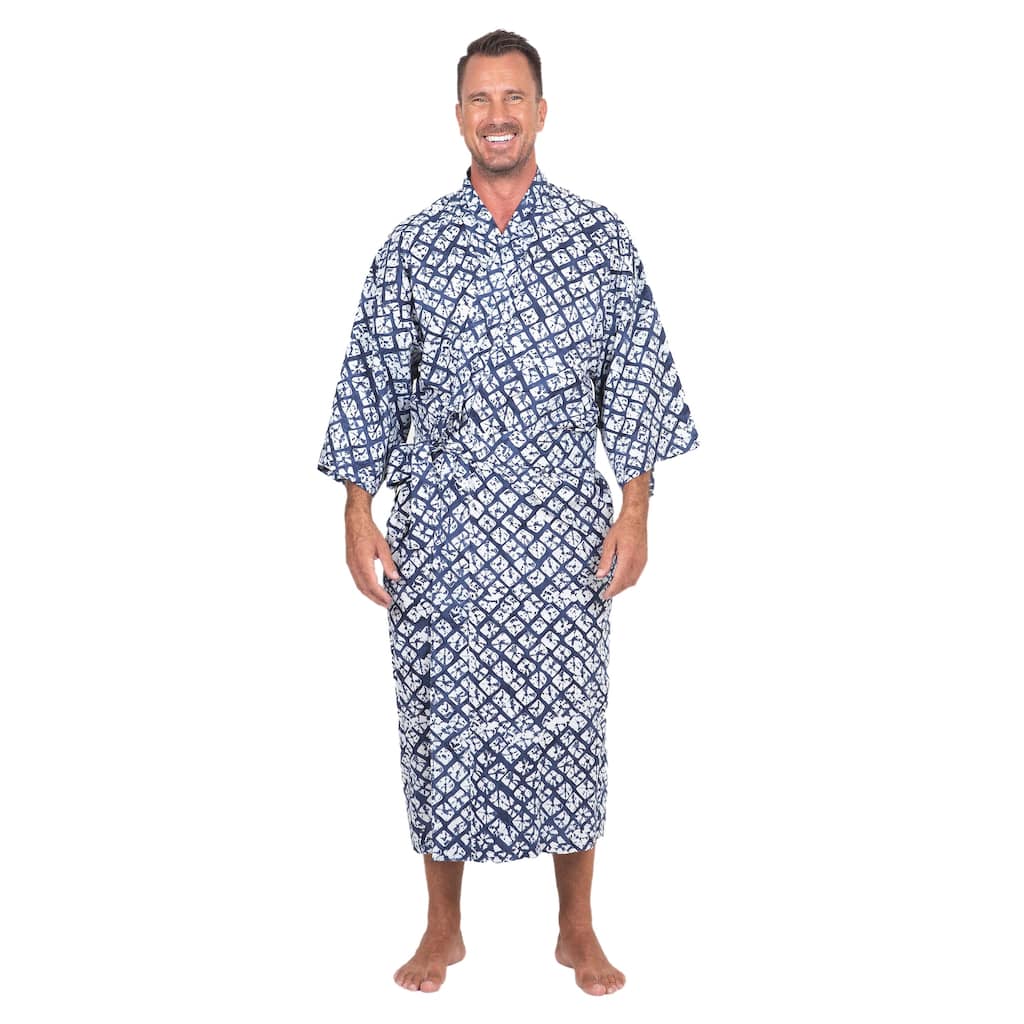 Novica Handmade Late Morning Batik Rayon Robe