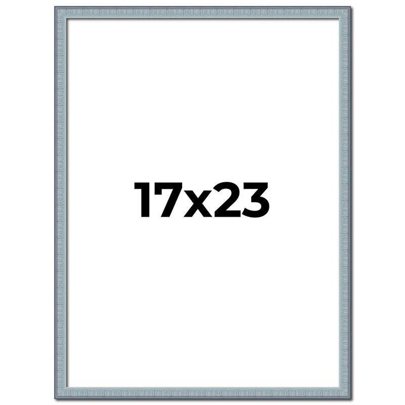 17x23 Frame Rustic Sky Blue Solid Wood Picture Frame | 0.75 Inch