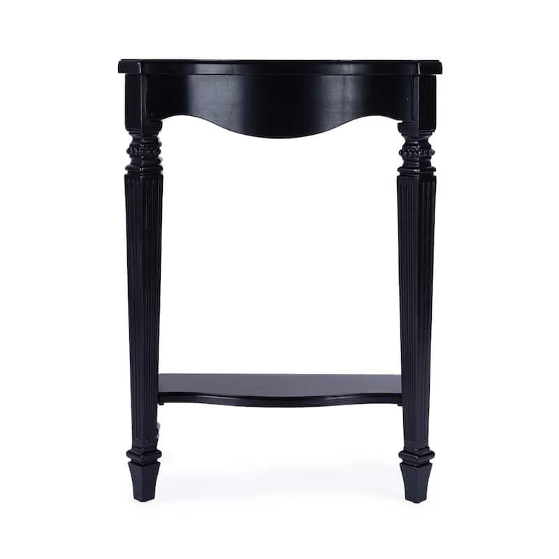 Cheshire 22 in. W Rectangular Wood Ballerina Console Table with Open Shelf