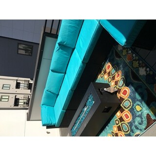 Kinbor 7-piece Patio Furniture Set All Weather Outdoor Furniture Sectional Sofa w/ Cushions