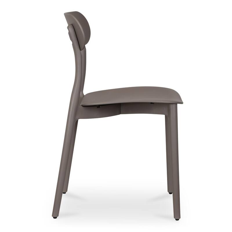 NADAAL STUDIOS Vance, Patio Dining Chairs, Black, Set of Two - 16.75 X 20.5 X 31