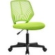 preview thumbnail 2 of 30, Yaheetech Adjustable Armless Office Chair Swivel Computer Study Chair Green