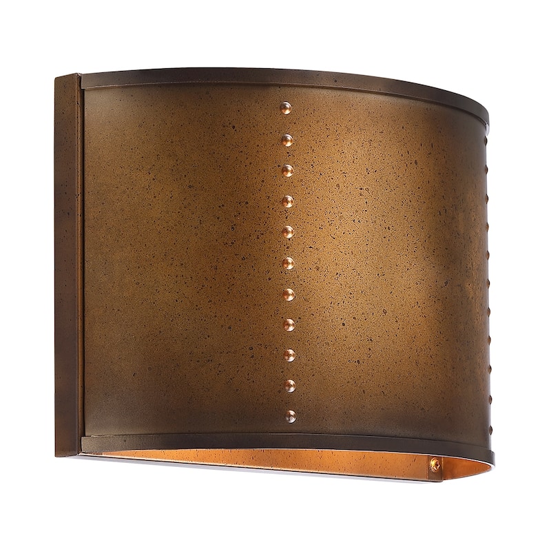 Artisan 1-Light Antique Bronze Vanity Wall Sconce - 12 in. W