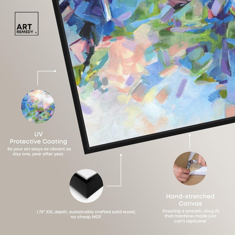 Blue Botanicals Canvas by Art Remedy