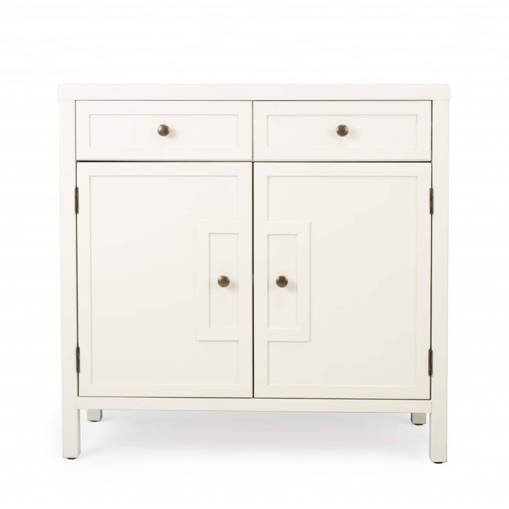 HomeRoots Imperial White Console Cabinet - 31' X '30' X '14