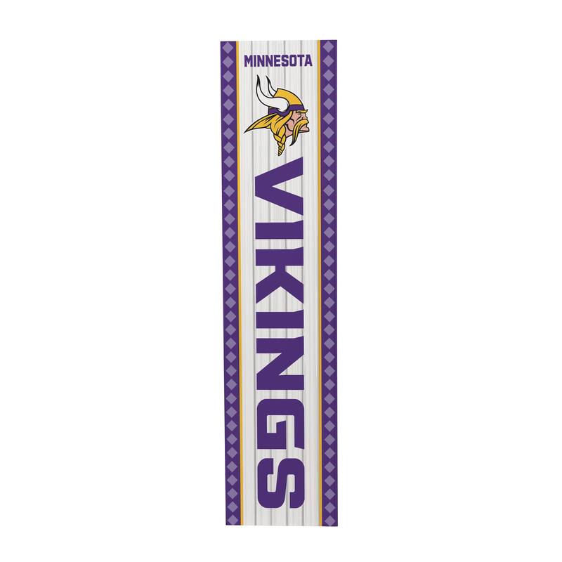 47" Double Sided Seasonal Porch Leaner, Minnesota Vikings - 47" x 11.25"