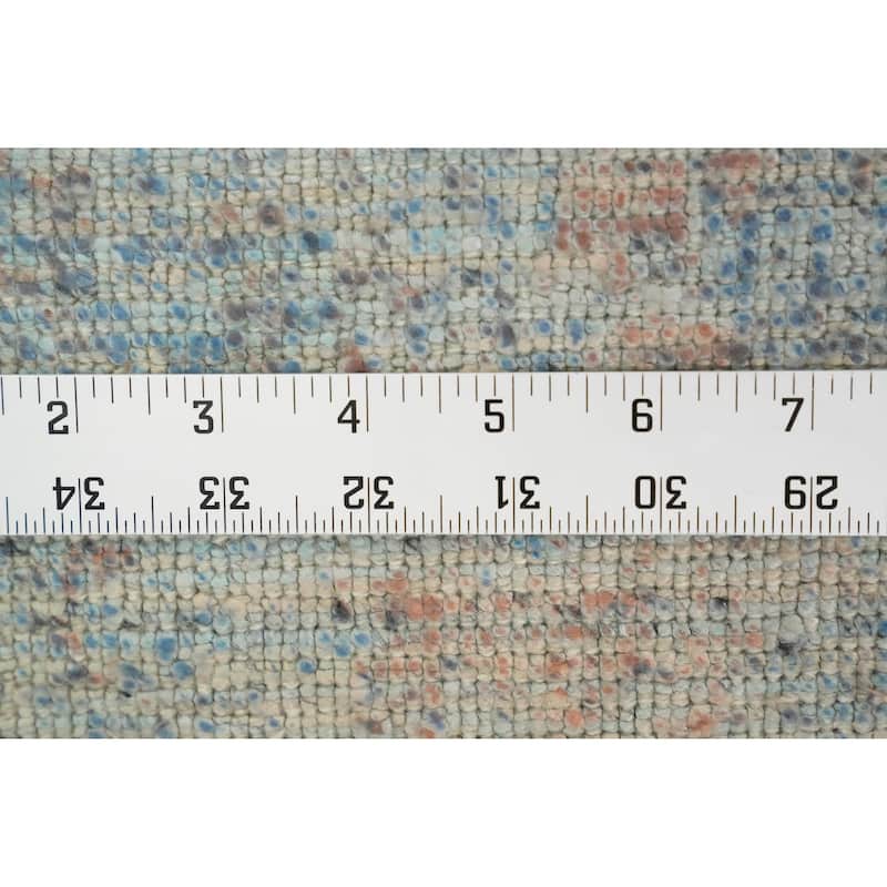Hand Knotted Oriental Viscose Silk Carpet Modern Abstract Navy Blue & Blues Abstract Area Rug - 7' 10'' X 5' 0''
