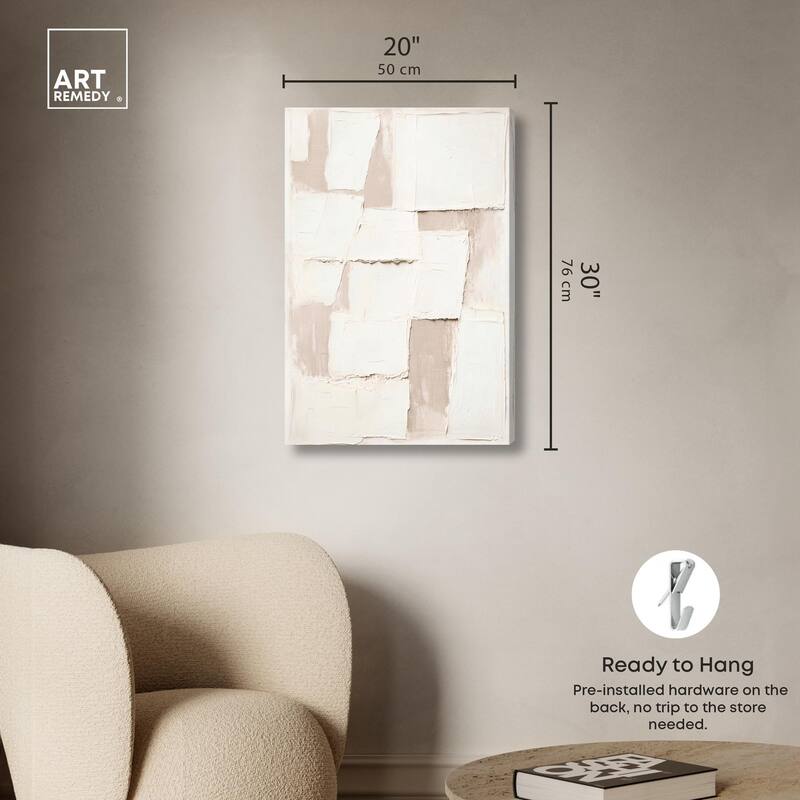 Plastered Planes II Canvas by Art Remedy, Gallery Wrapped