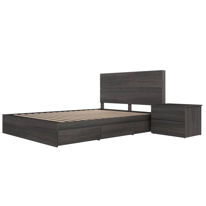 Milo 3-Piece Reversible Storage Bedroom Set