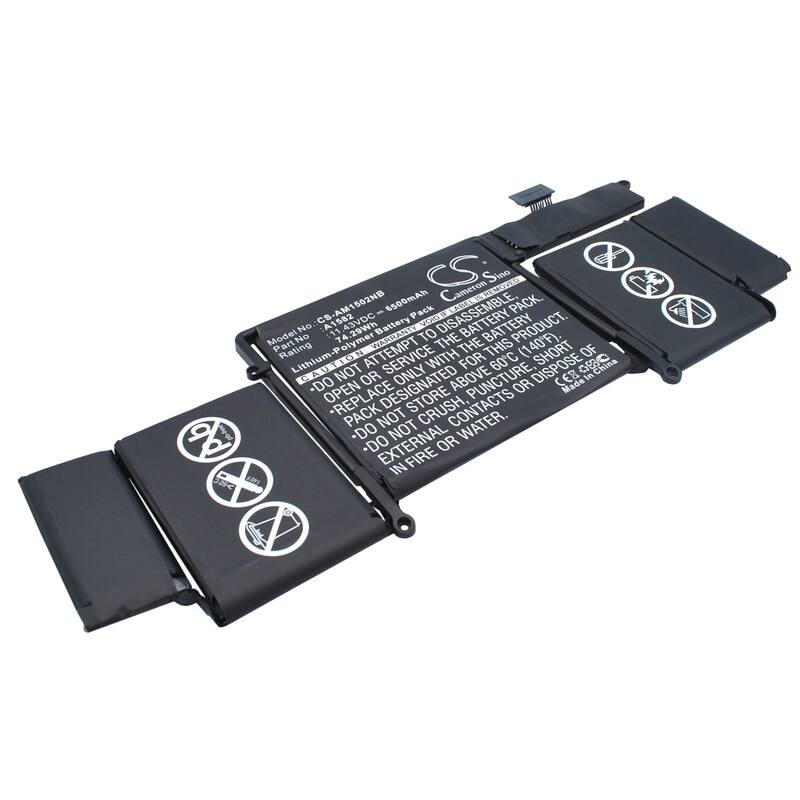 Battery for Apple A1502 MacBook Pro 13 2015 MF839LL/A MF841LL/A 020-00009 A1582 - Black - Black