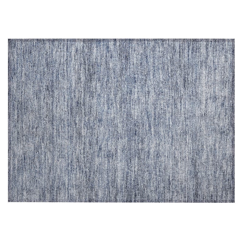 Machine Washable Indoor/ Outdoor Ombre Solid Chantille Rug
