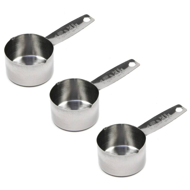 Chef Craft Stainless Steel Coffee Scoop Measurer - 2 Tbsp Measuring Cup - 3 Pack
