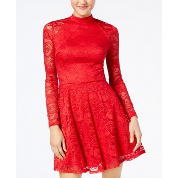 red skater dresses for juniors