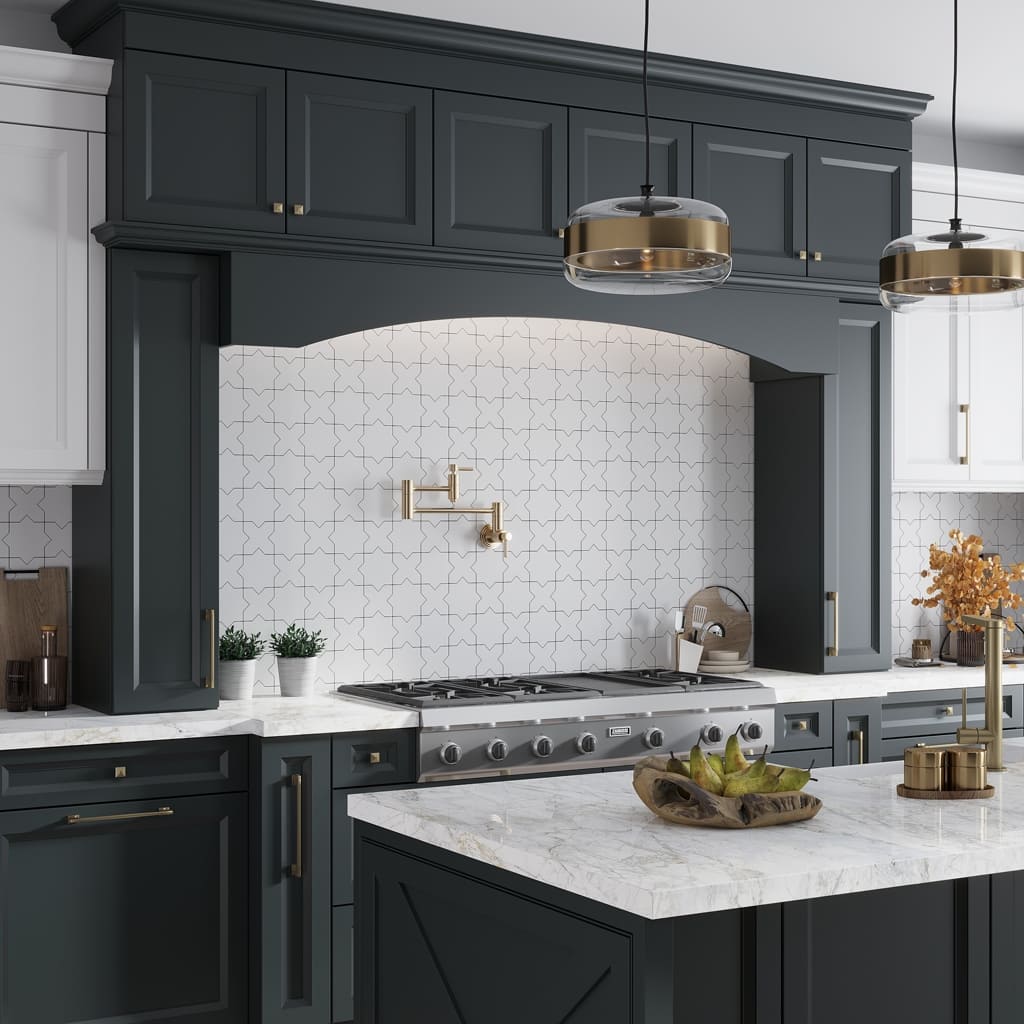 Apollo tile 5" x 5" Siena Matte White Ceramic Tile (5.37 sq ft/case) - 27 Pack