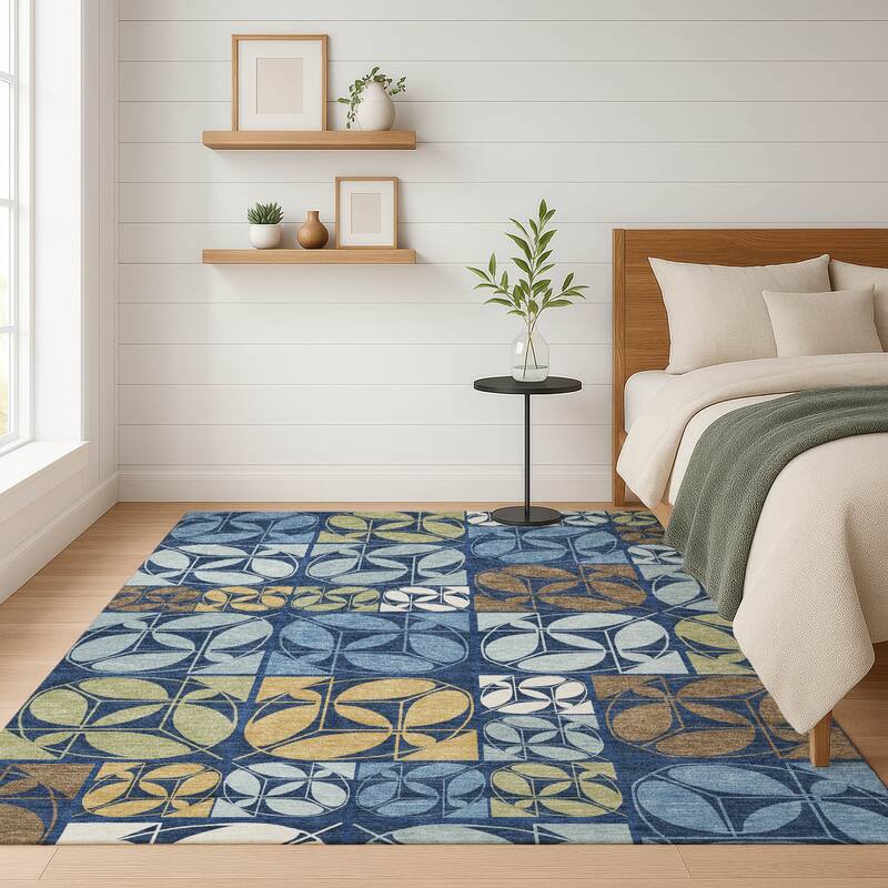 Machine Washable Indoor/ Outdoor Patch Lupton Chantille Rug