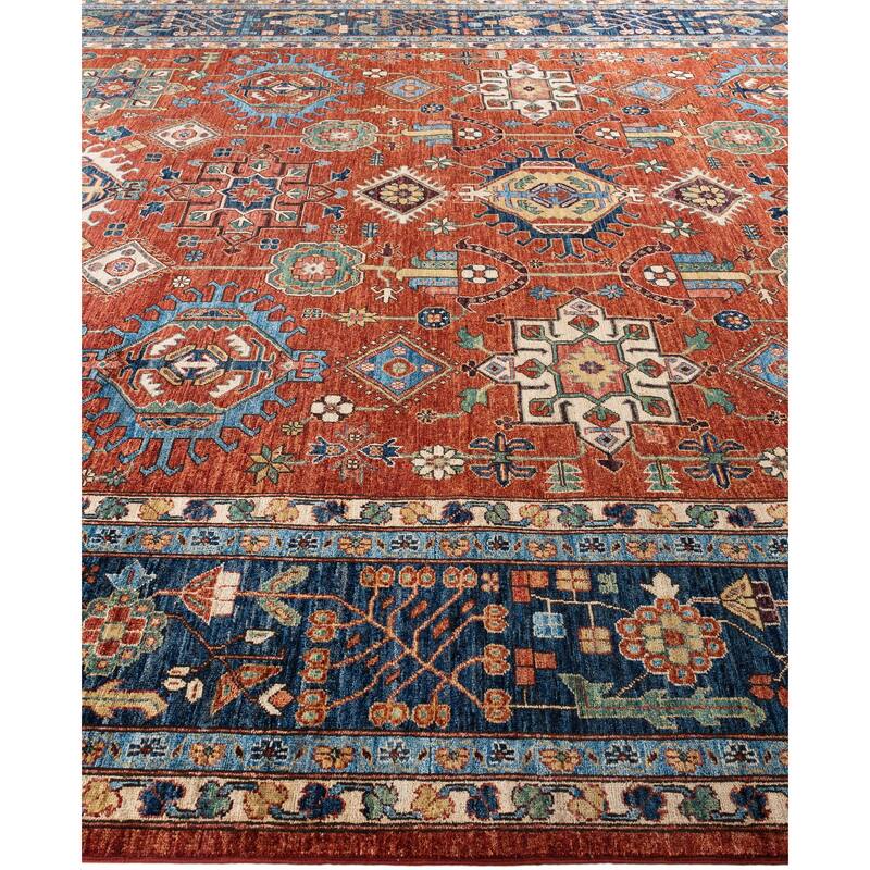 Serapi One-of-a-Kind Hand-Knotted Area Rug - Red - 10' 1" x 14' 2"