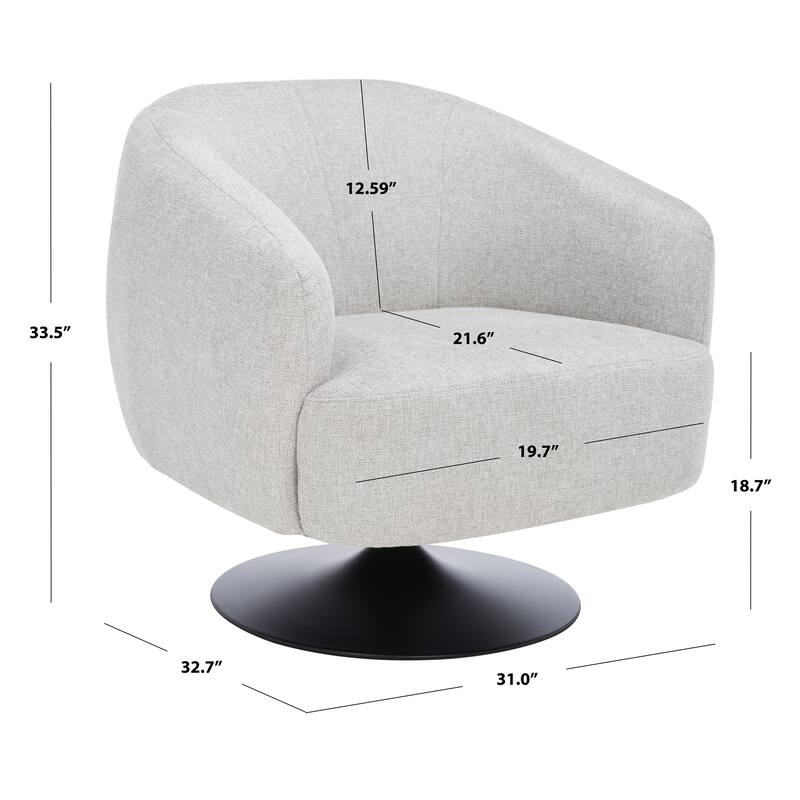 SAFAVIEH Indiana Upholstered Accent Chair - 31" W x 33" D x 34" H - 31Wx33Dx34H
