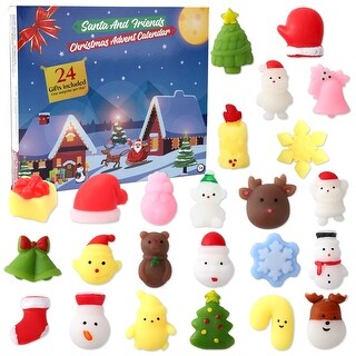 Christmas Advent Calendar for Kids 24 Days Countdown Calendar Squishies