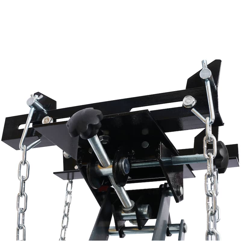 Hydraulic Transmission Jack 1/2 Ton Capacity Roll Under Service Floor Jack Low Profile 9.6" - 27.8" Height Range