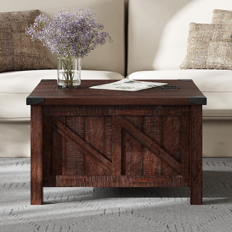 WAMPAT Modern Farmhouse Coffee Table