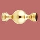 preview thumbnail 1 of 0, Lacquered Brass Ball Joint Connector - Fits 2" Tubing - Durable Fitting by Renovators Supply