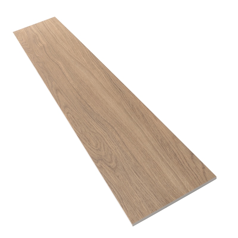 Bois 10x60 Natural Wood Porcelain Large Format Plank Wall and Floor Tile (12.11 sq ft/case) - 3 Pack