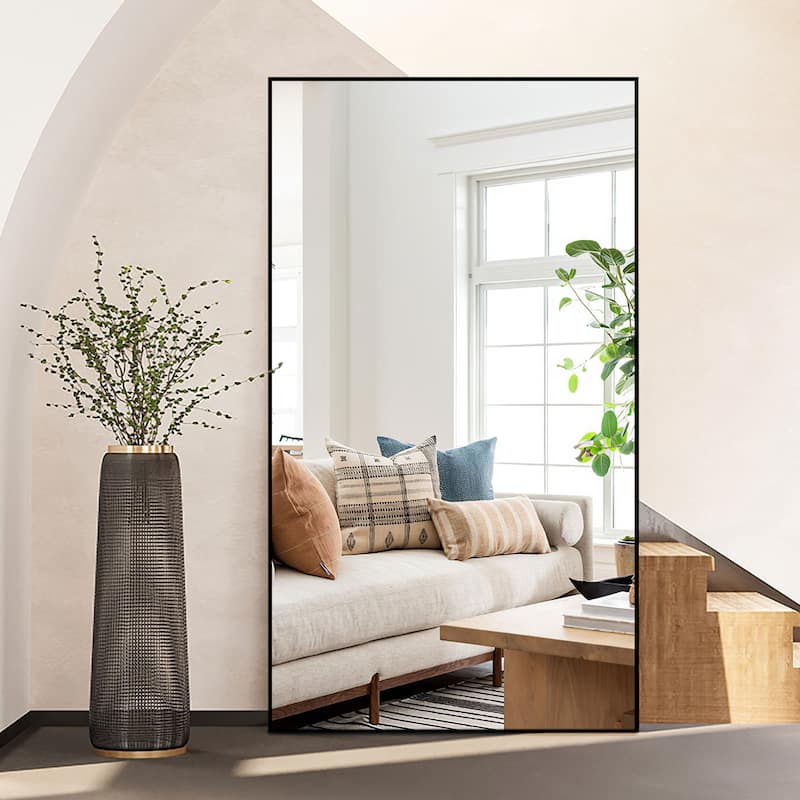 Metal Famed Full Length Bathroom Wall Mirror