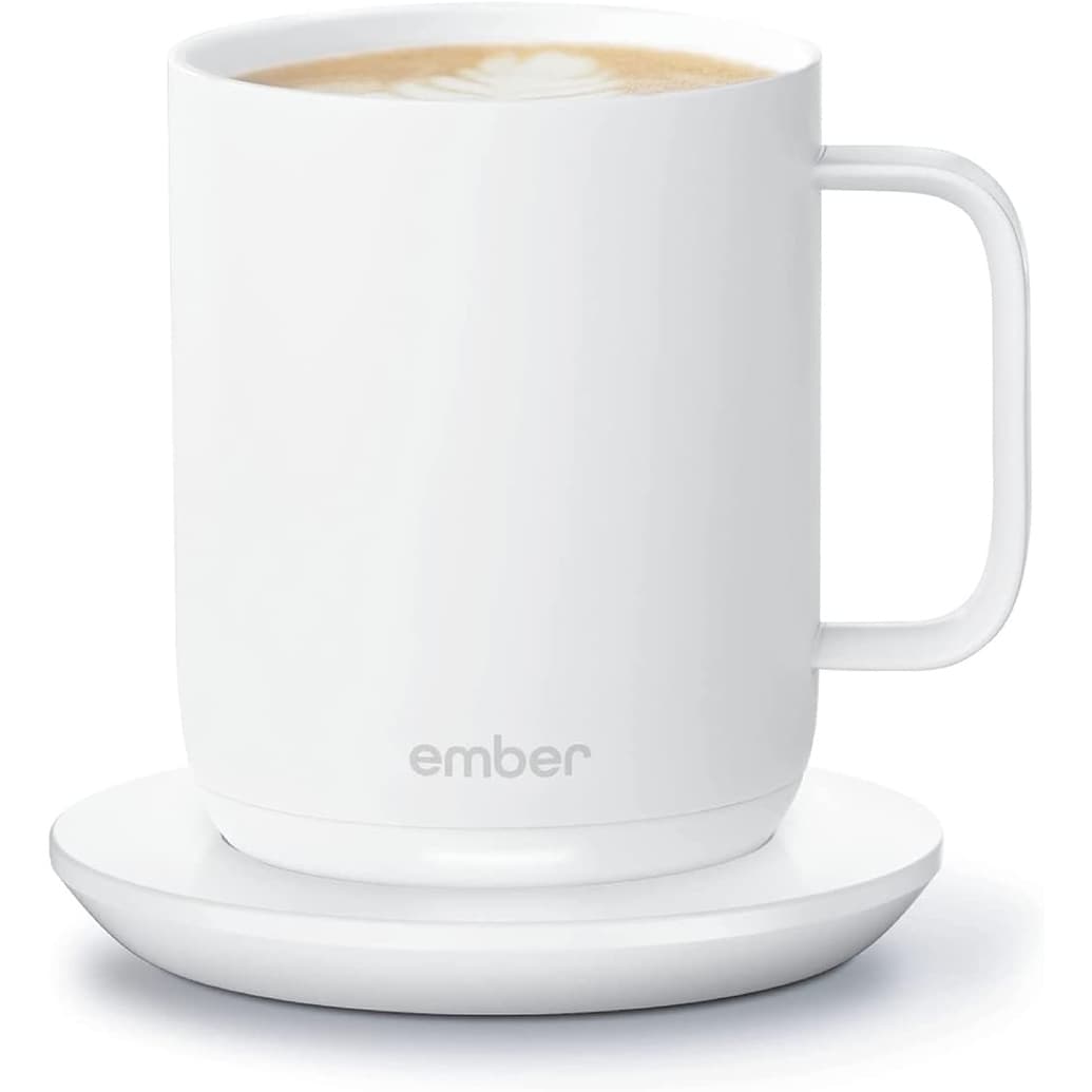 Ember Temperature Control Smart Mug 2, 10 oz, White, 1.5-hr Battery Life